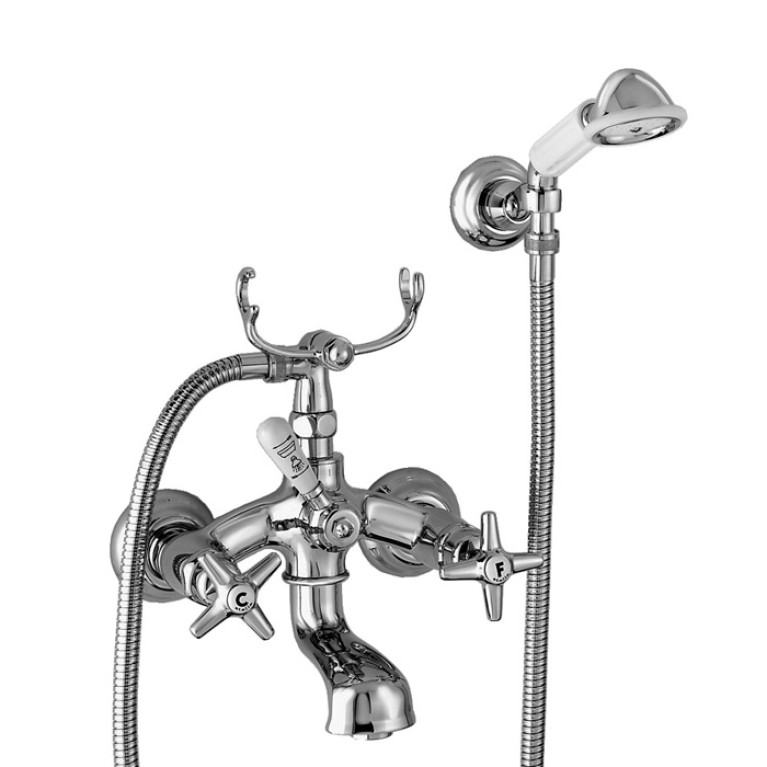 Stella Italica Смеситель для ванны 3274/305/6 с ручным душем, цвет: хром