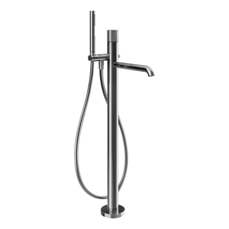 GESSI HABITO CESELLO Смеситель для ванны напольный, однорычажный, цвет хром