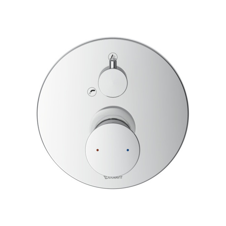 Duravit White Tulip Смеситель для ванны, на 2 источника, встраиваемый (внешние части) цвет: хром
