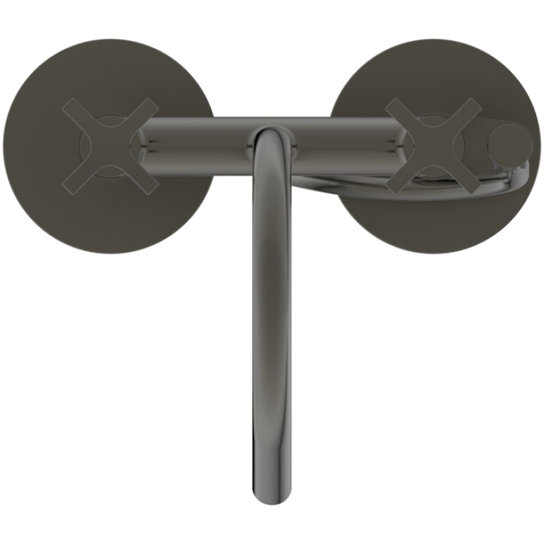 Ideal Standard Joy Neo Смеситель для ванны, напольный, с душевым набором, шлангом IDEALFLEX&reg; 125см, цвет: PVD Magnetic Grey