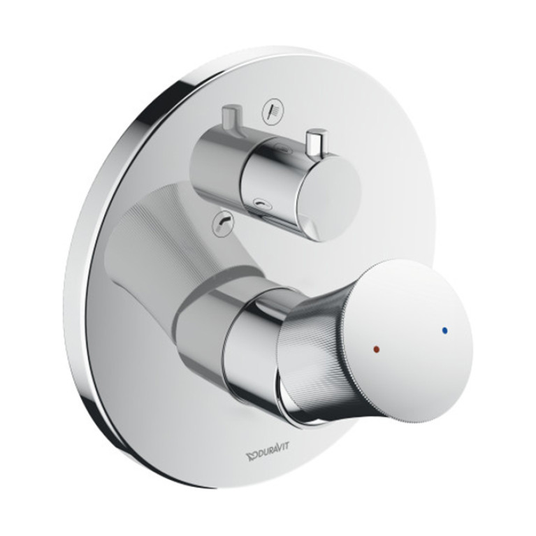 Duravit White Tulip Смеситель для ванны, на 2 источника, встраиваемый (внешние части) цвет: хром