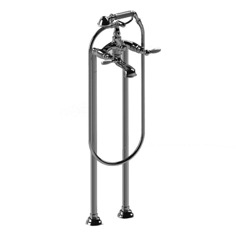 Stella Italica Leve Напольный смеситель для ванны 3274CL306 с ручным душем, цвет: хром