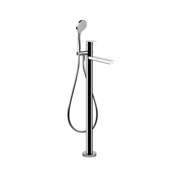 Gessi Emporio Via manzoni Внешние части для напольного смесителя для ванны с душевой лейкой, цвет: Chrome