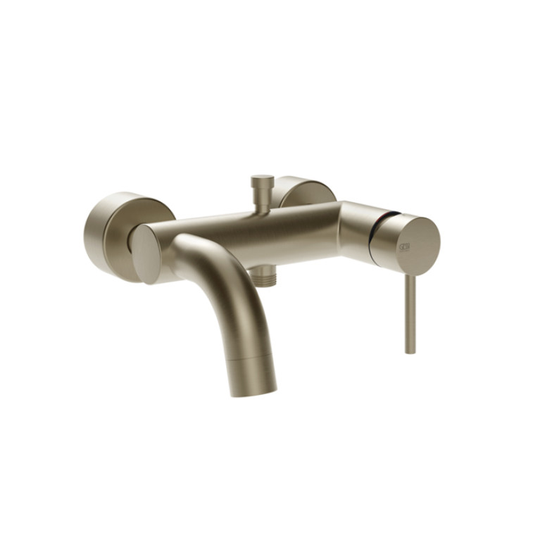Gessi Emporio Via tortona Смеситель наружный для ванны с автоматическим переключателем ванна-душ, цвет: Finox Brushed Nickel