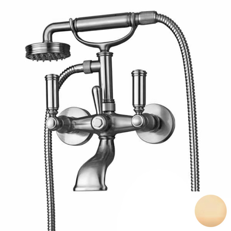 Bossini Liberty Смеситель наружный для ванной с переключателем,лейка LIBERTYцвет: Brushed bronze matt