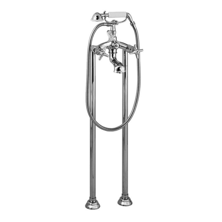 Stella Italica Напольный смеситель для ванны 3274CL306 с ручным душем, цвет: хром