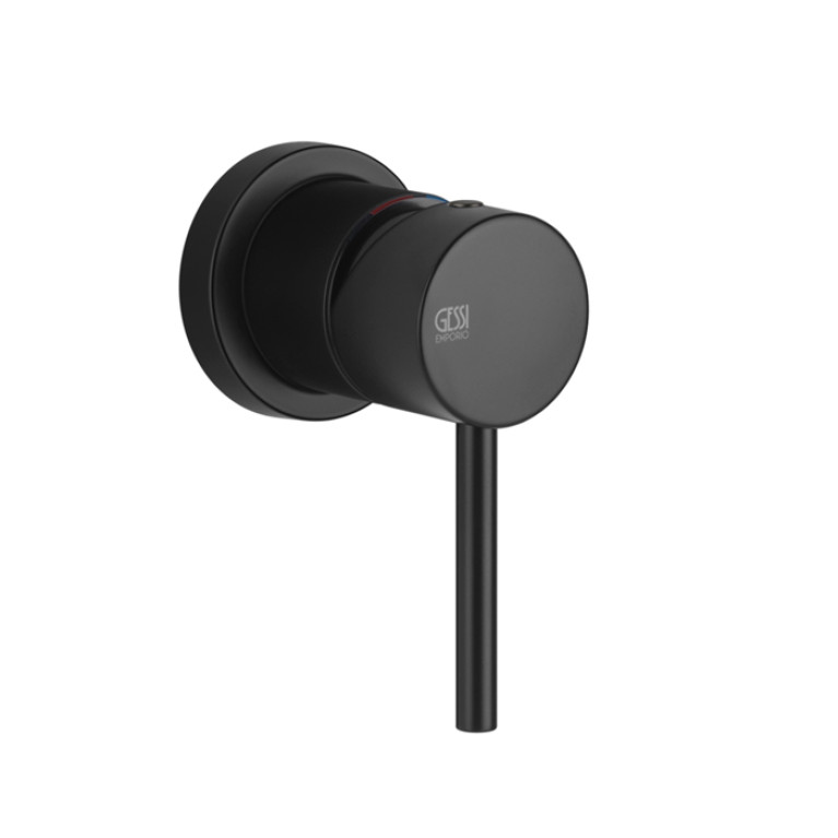 Gessi Emporio Via tortona Внешние части для настенного смесителя на 1 позицию, цвет: Black XL