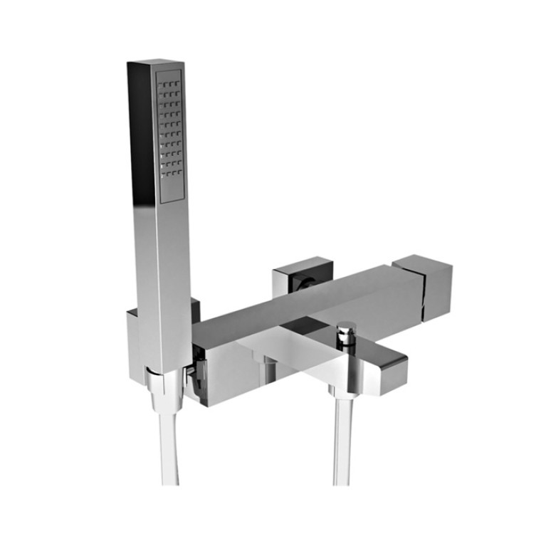 Stella Bamboo Quadro Смеситель для ванны 3267/306 с ручным душем, цвет: хром