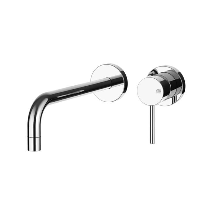 Gessi Emporio Via tortona Bнешняя часть для настенного смесителя с длинным изливом, без донного клапана, цвет: Chrome