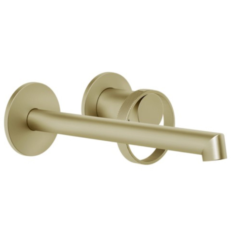 GESSI Anello Смеситель настенный, излив 194-214 мм, цвет Brushed Brass PVD(без внутренней части)