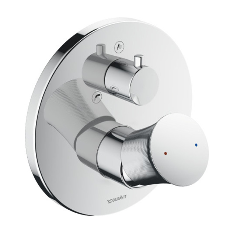 Duravit White Tulip Смеситель для ванны, на 2 источника, встраиваемый, с обр клапаном (внешние части) цвет: хром