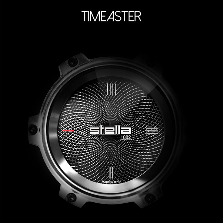 Stella Timeaster Напольный смеситель для ванны 3267/CL306 с ручным душем, круглая ручка d=65мм, цвет: хром, ручка черная