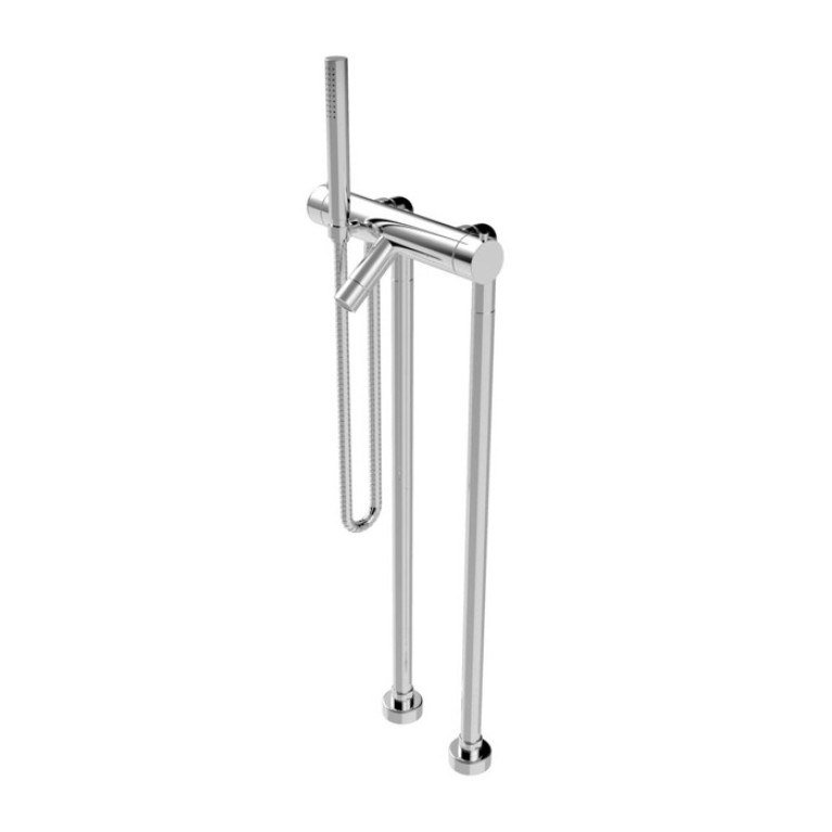 Stella Bamboo Напольный термостатический смеситель для ванны 3267TMCL306 с ручным душем, цвет: хром