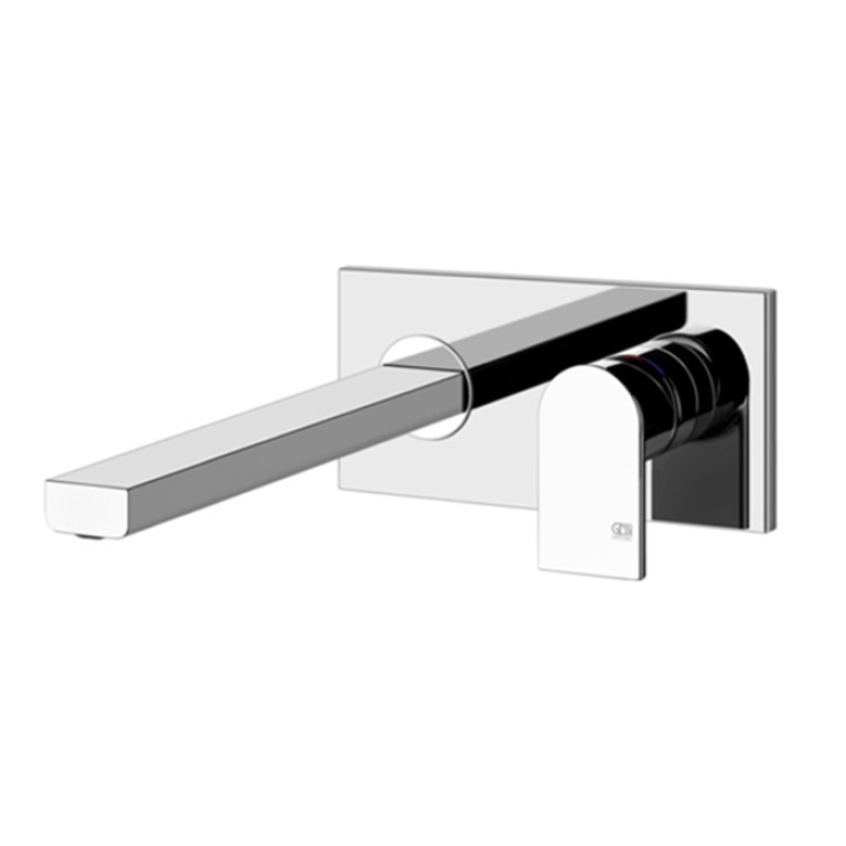 Gessi Emporio Via manzoni Bнешняя часть для настенного смесителя с длинным изливом, без донного клапана, цвет: Chrome