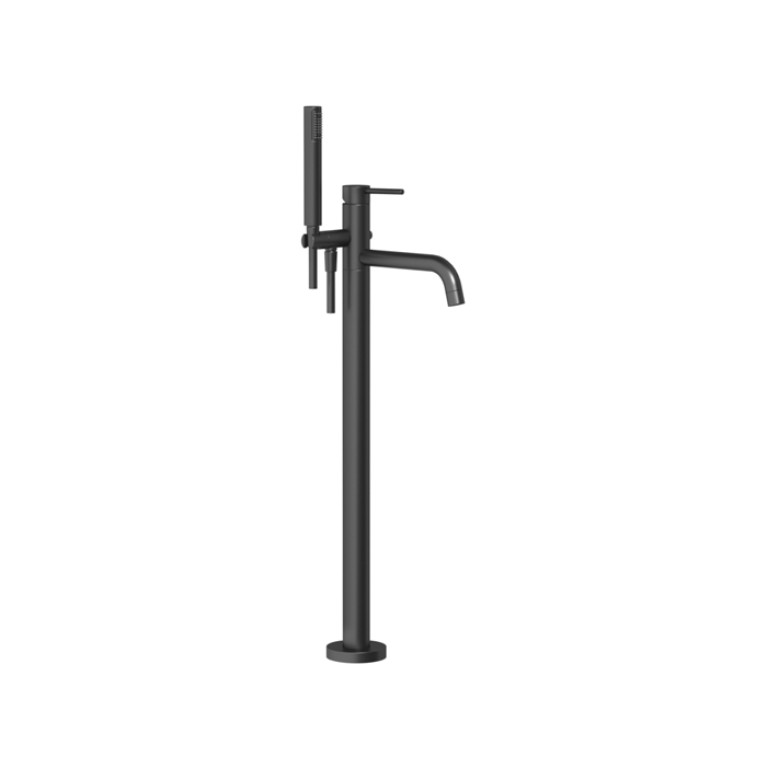 Gessi Emporio Via tortona Внешние части для напольного смесителя для ванны с душевой лейкой, цвет: Black XL