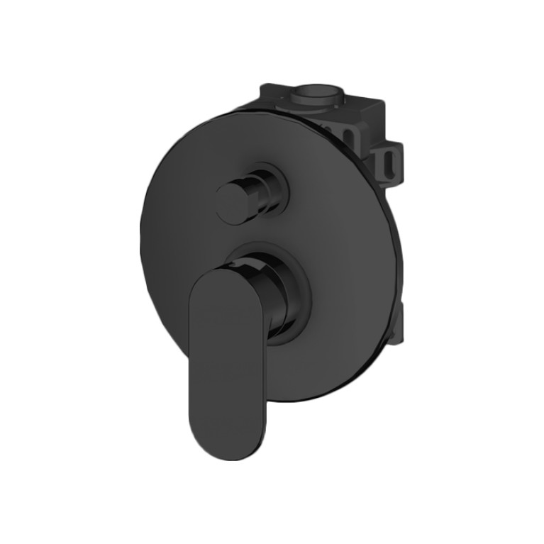 Gattoni H2Omix7000 Смеситель встроенный на 2 выхода с коробкой GBOX, цвет Nero Opaco (Снято с пр-ва)