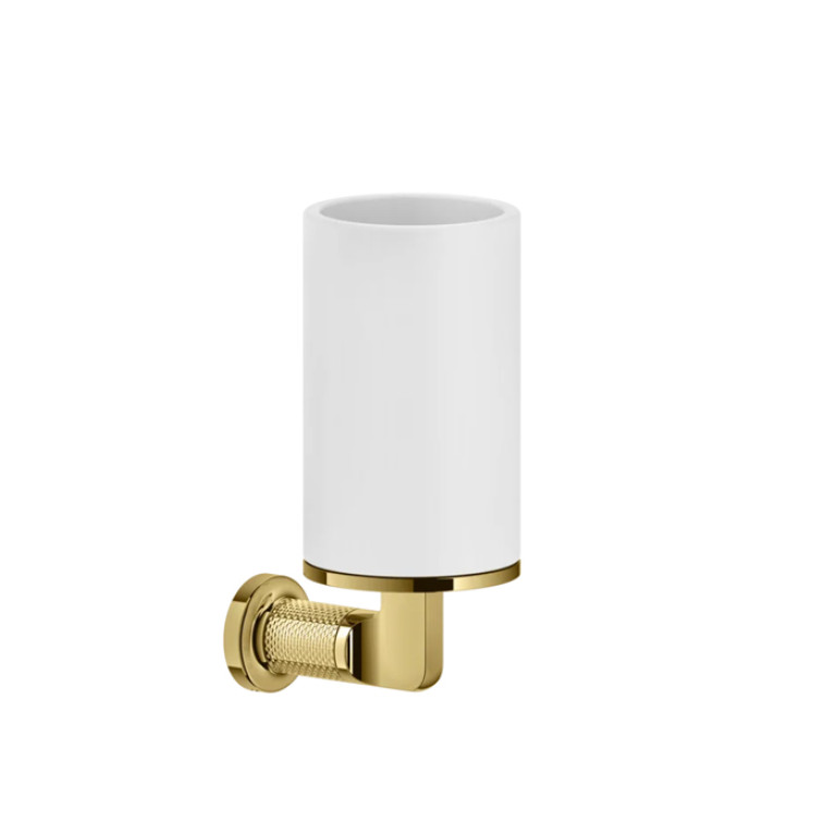 GESSI INCISO Стакан настенный, цвет: белый/золото