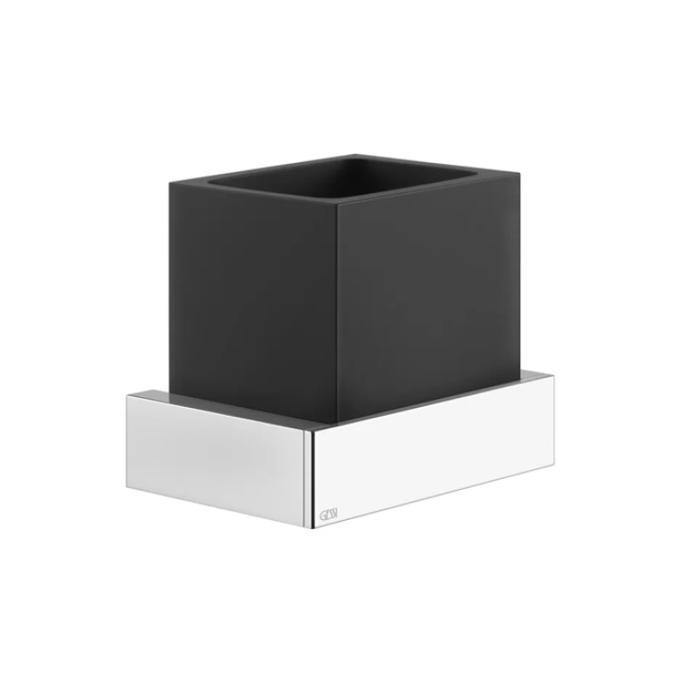 Gessi Rettangolo Стакан подвесной, цвет: хром/черный