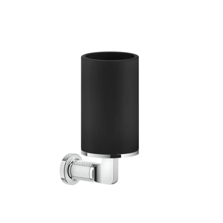 GESSI INCISO Стакан настенный, цвет: черный/хром