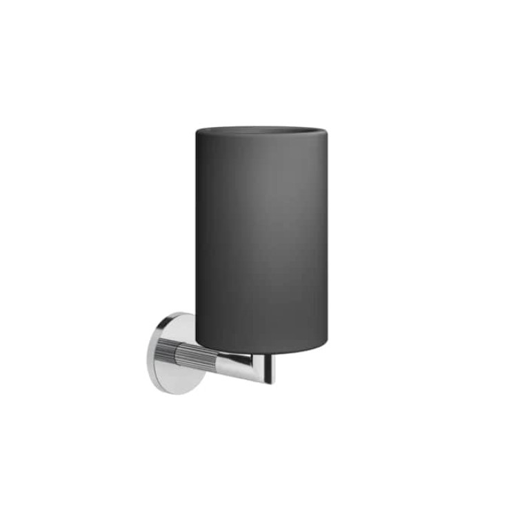 Gessi Ingranaggio Стакан настенный черный, цвет: хром