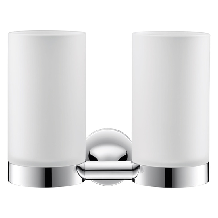 Duravit Starck T Два стакана для зубных щеток настенные, цвет: Хром