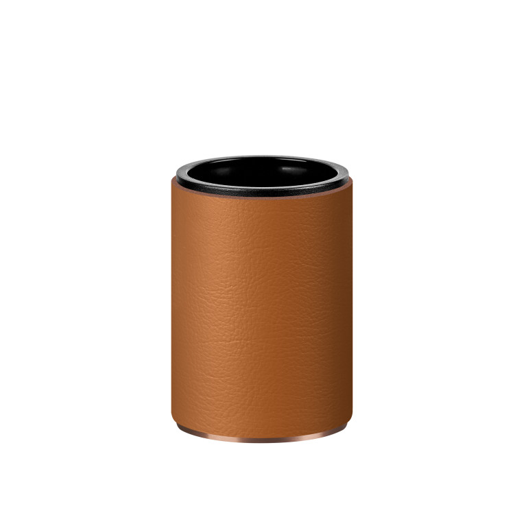ADJ Стакан для зубных щеток, D7xH10 см., цвет:copper/коньяк
