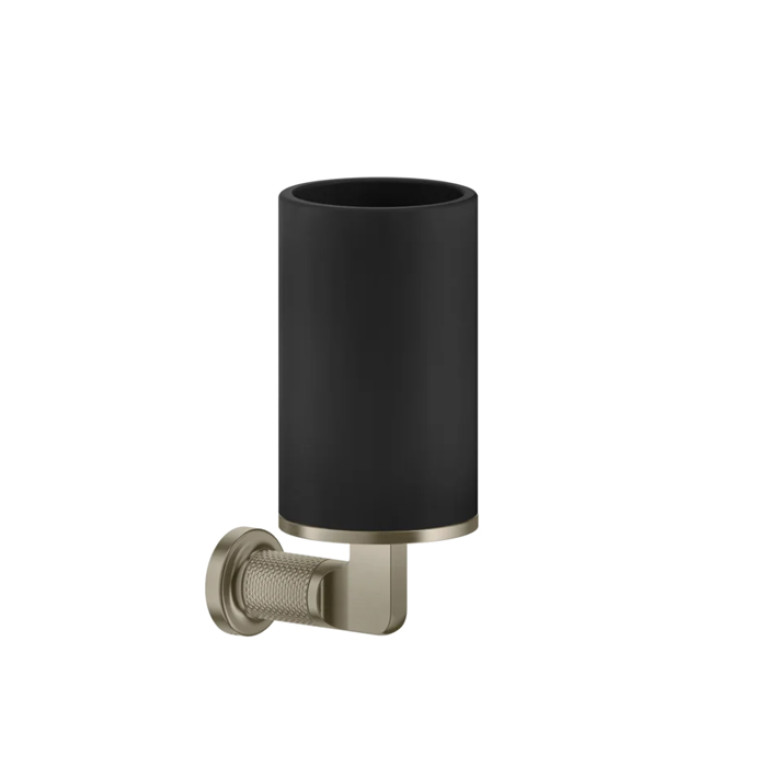 GESSI INCISO Стакан настенный, цвет: черный/finox