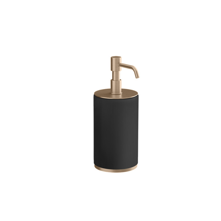 GESSI Tondo Дозатор для жидкого мыла настольный черный, цвет: Copper PVD