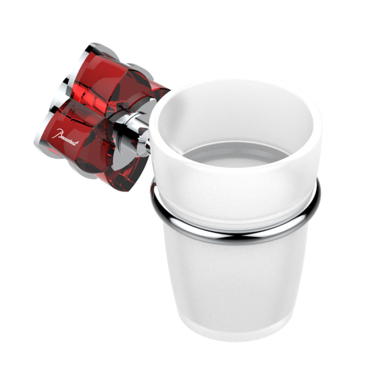 THG PETALE DE CRISTAL ROUGE Стакан стеклянный, подвесной, цвет хром