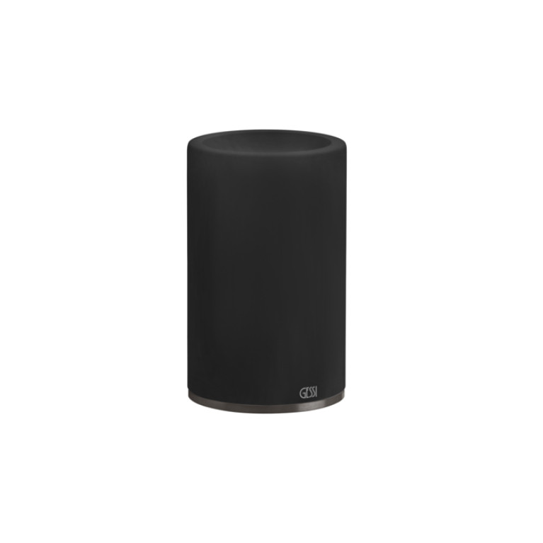 GESSI 316 Стакан настольный, цвет: черный/brushed black metal pvd