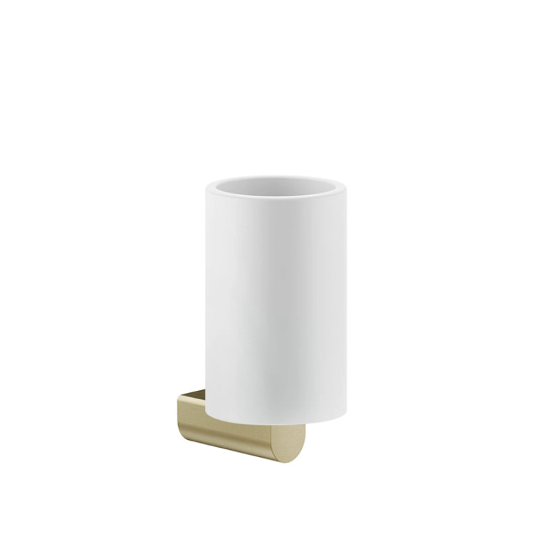 GESSI Rilievo Стакан настенный, цвет: Brushed Brass PVD
