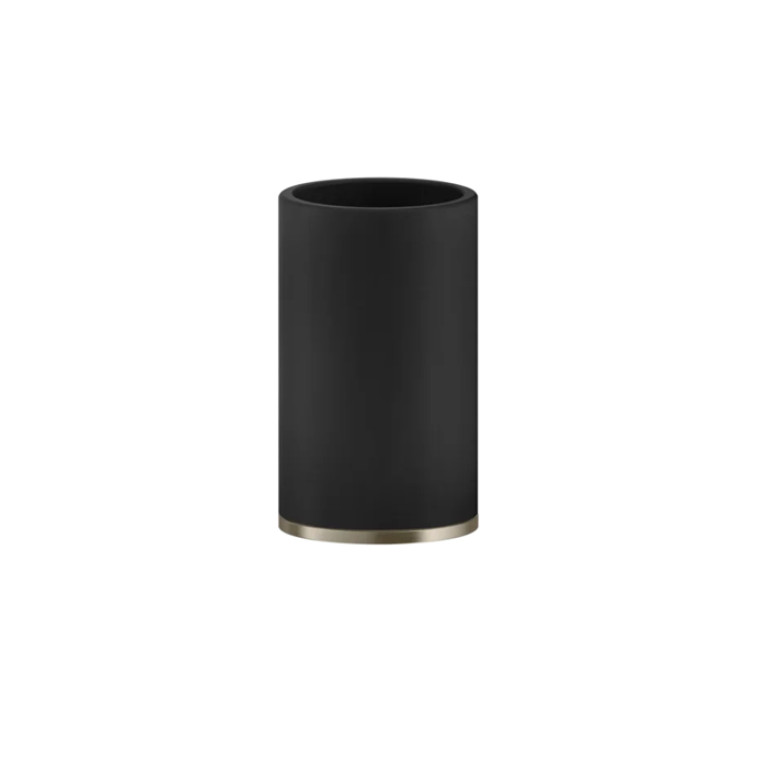 GESSI INCISO Стакан настольный, цвет: черный/finox