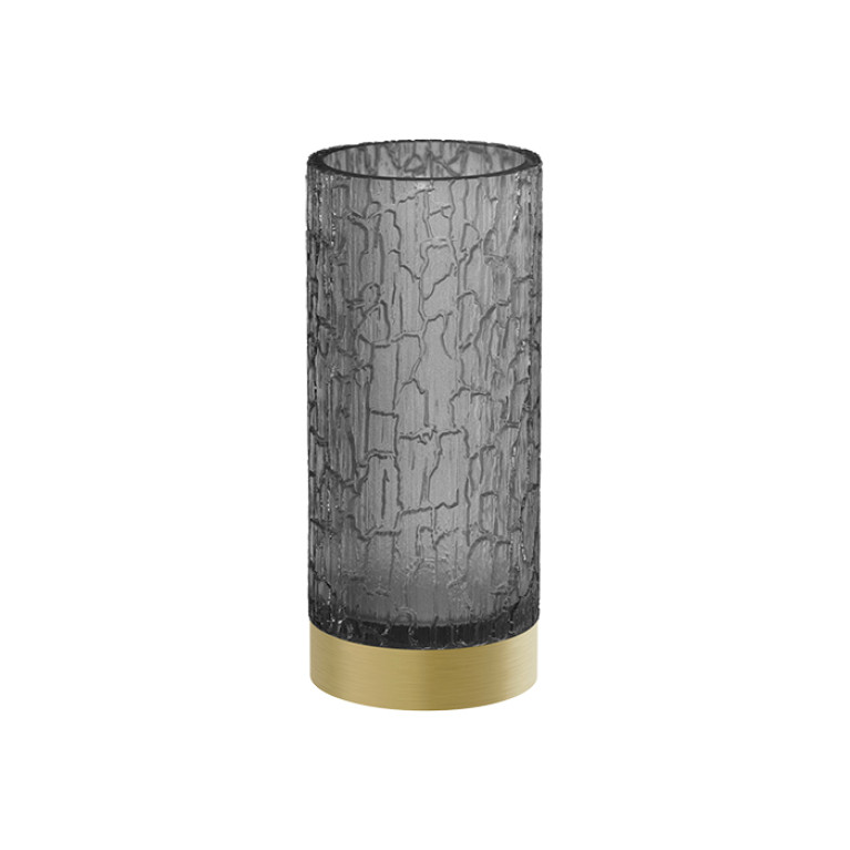 GESSI INCASTRI ACCESSORIES  Стакан настольный , цвет: Brass Brushed PVD /Light Smoke
