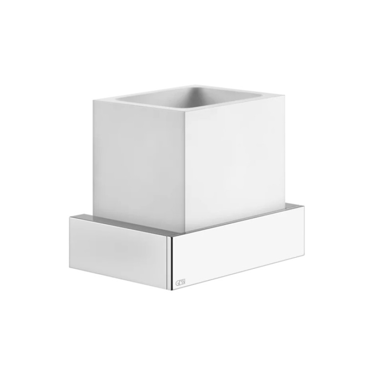 Gessi Rettangolo Стакан подвесной, цвет: хром/белый