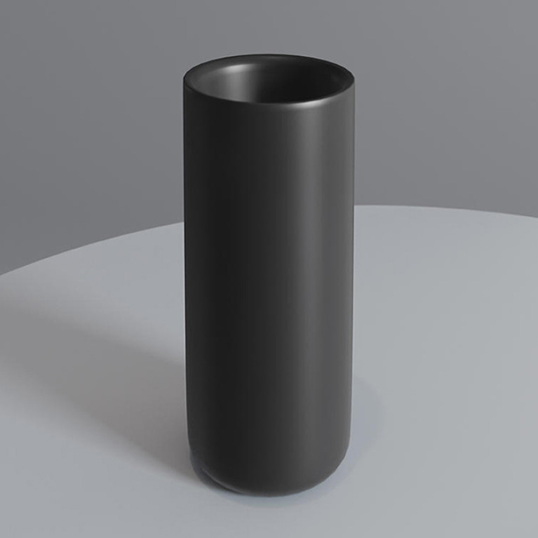 SALINI GOCCE Стакан &Oslash;60х120 мм., настольный, S-Stone, цвет черный матовый RAL9005