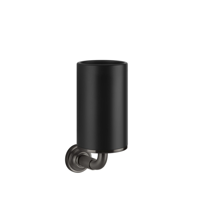 GESSI VENTI20 Стакан подвесной, цвет черный, фурнитура Black Metal Brushed PVD