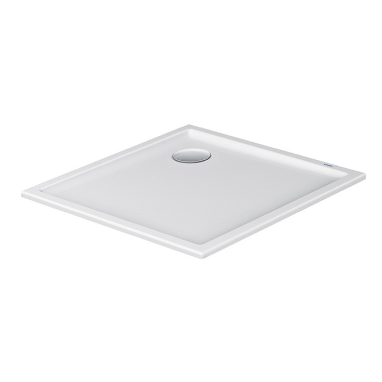 Duravit  Starck Slimline Поддон акриловый квадратный  800x800х45mm, d90, цвет белый