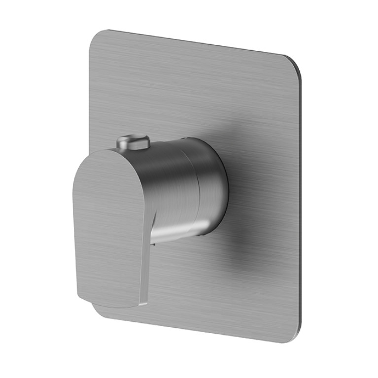 Newform Haka Внешняя часть термостатического смесителя, цвет: PVD brushed gun metal
