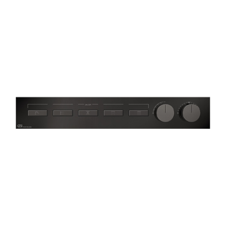 Gessi Hi-Fi Термостат для душа, с включением до 5 источников одновременно (внешняя часть), цвет: Black Metal PVD