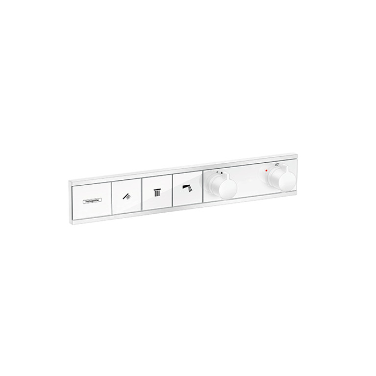 HG RainSelect Встраиваемый термостат для душа, 3 источника (внешняя часть), цвет: белый матовый