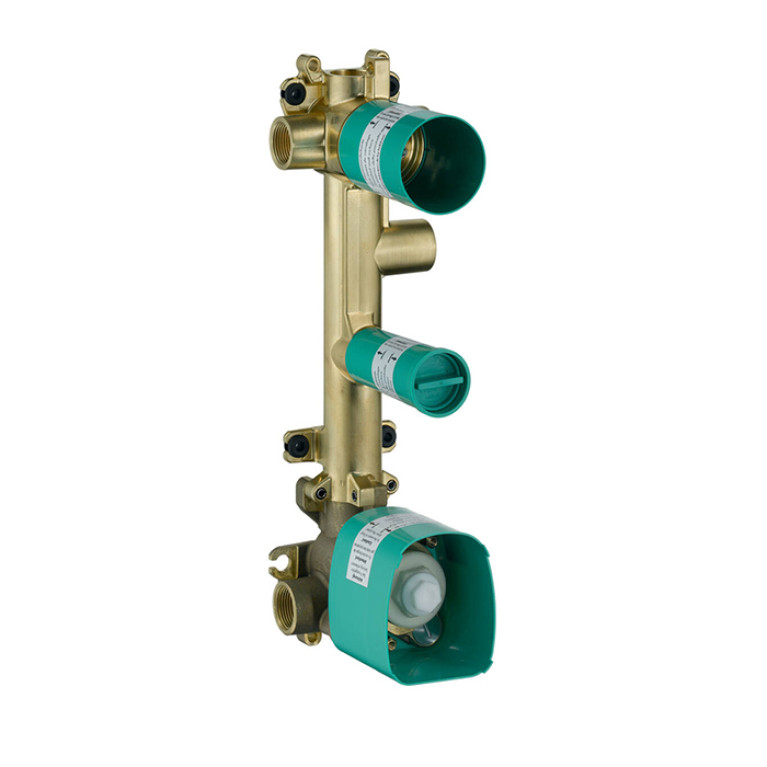 AX ShowerSelect Скрытая часть для термостата 38 x 12 c 3 розетками, для 3 потреб.