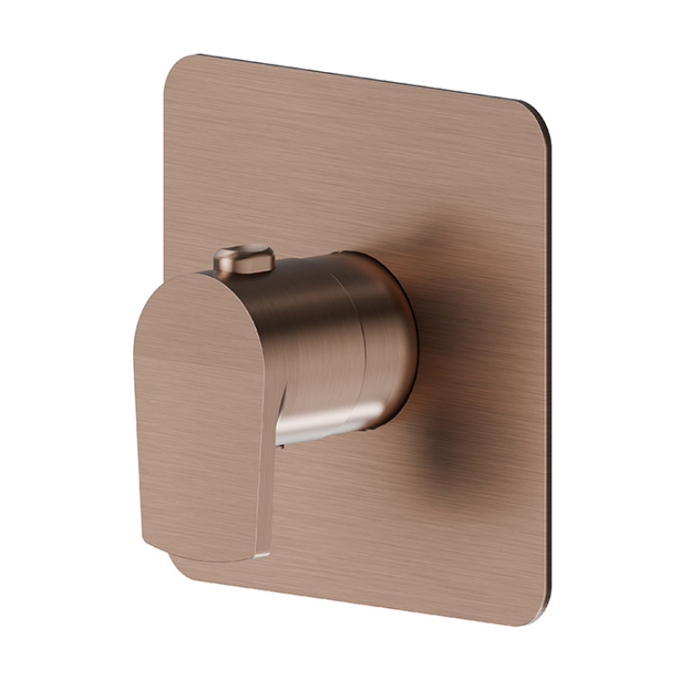 Newform Haka Внешняя часть термостатического смесителя, цвет: PVD brushed copper bronze