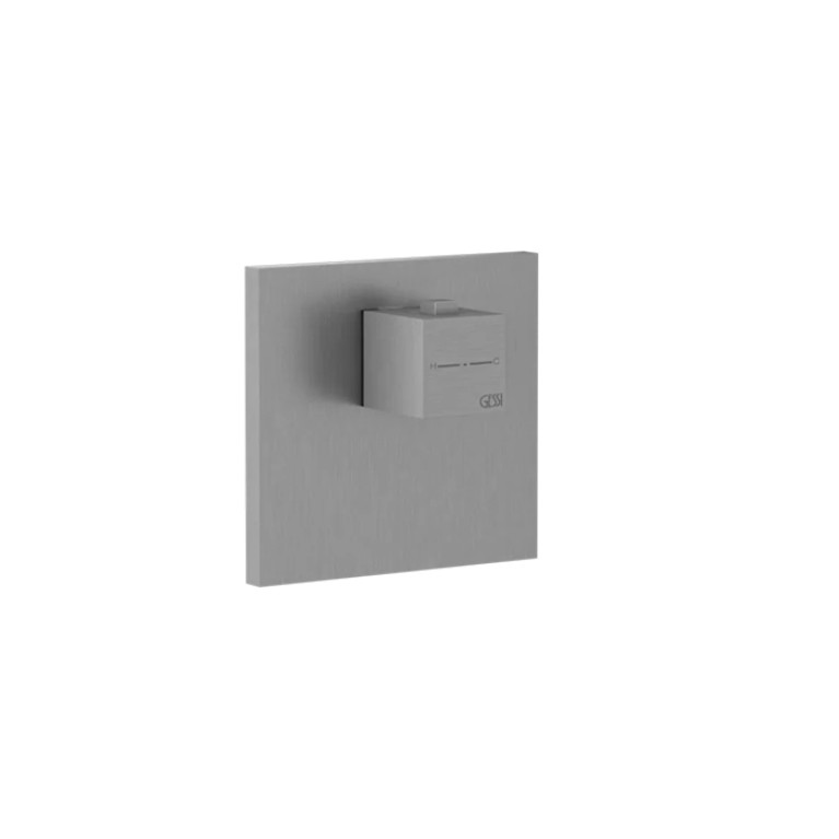 Gessi Rettangolo Встраиваемый термостат для душа, с 1 выходом, (внешние части), цвет: хром