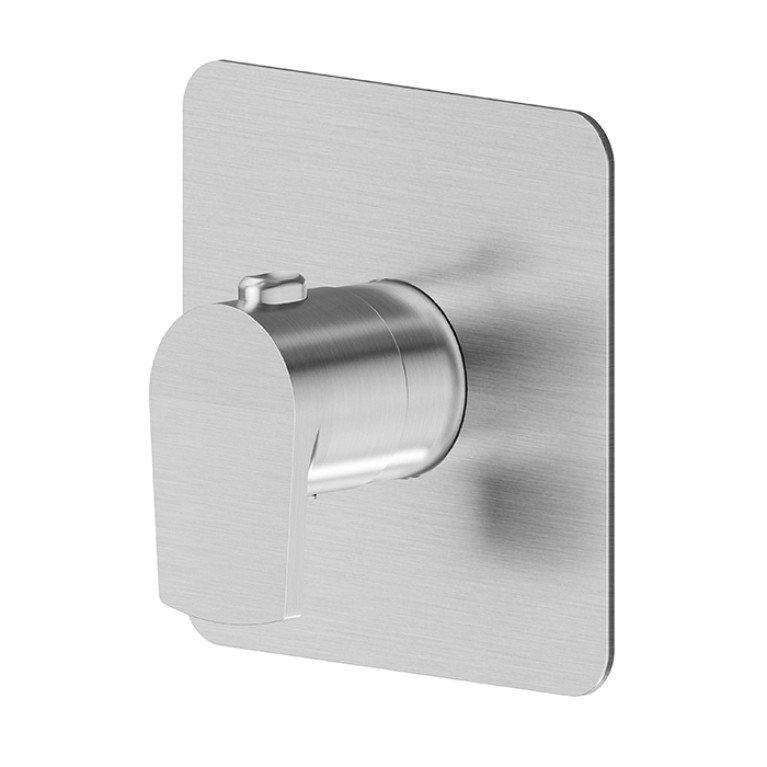 Newform Haka Внешняя часть термостатического смесителя, цвет: PVD brushed stainless steel