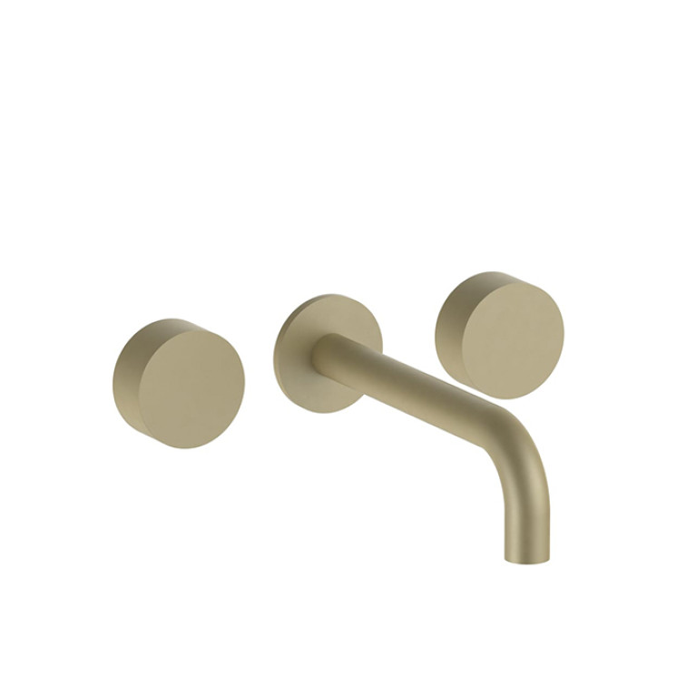 Fantini AF/21 Смеситель из стены для раковины (Наружная часть), цвет Matt British Gold PVD