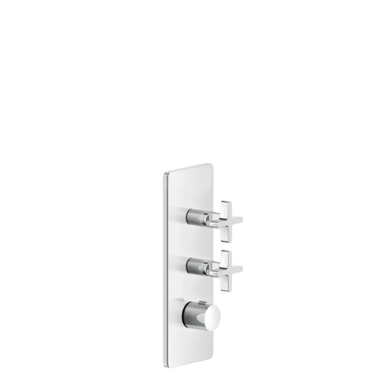 GESSI INCISO Встраиваемый термостатический смеситель на 2 источника, резьба 3/4 (внешние части), цвет: хром