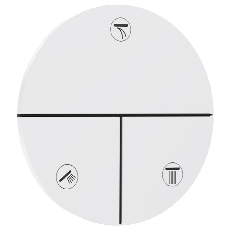 HANSGROHE ShowerSelect Comfort S  Вентиль для 3 потребителей, скрытый монтаж, белый матовый