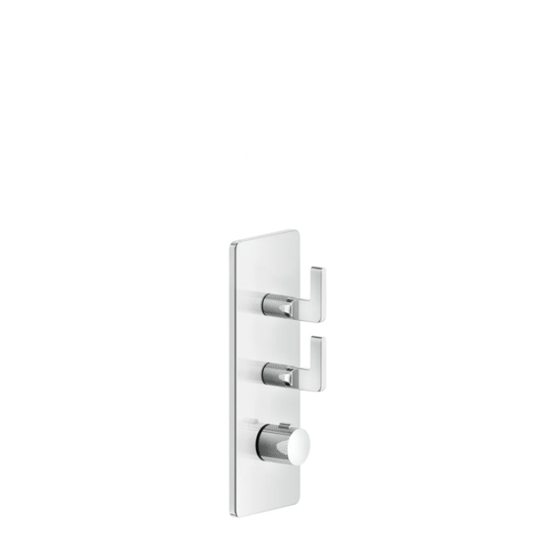 GESSI INCISO Встраиваемый термостатический смеситель на 2 источника, резьба 3/4 (внешние части), цвет: хром