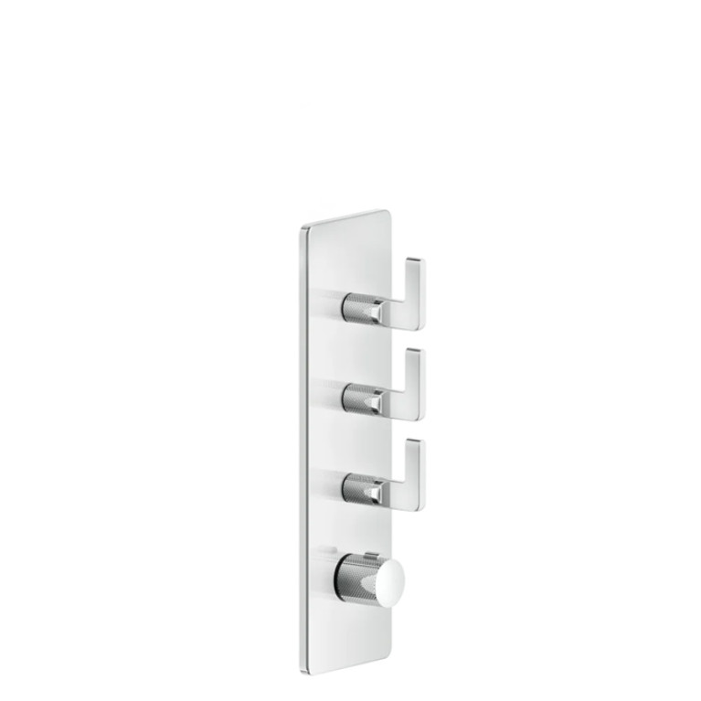 GESSI INCISO Встраиваемый термостатический смеситель на 3 источника, резьба 3/4 (внешние части), цвет: хром