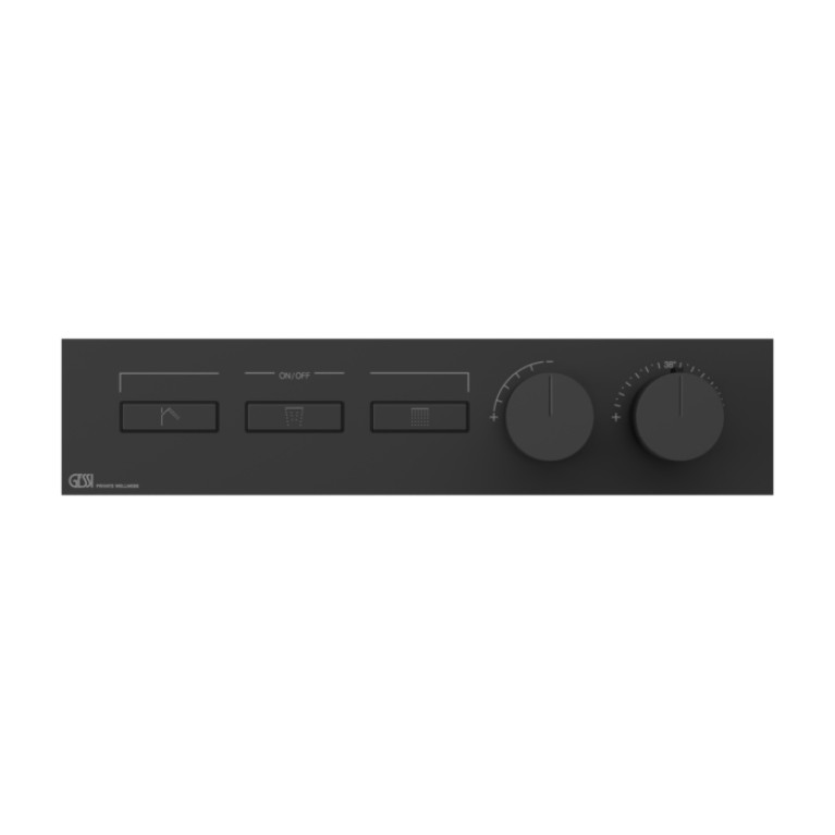 Gessi Hi-Fi Термостат для душа, с включением до 3 источников одновременно (внешняя часть), цвет: Black XL